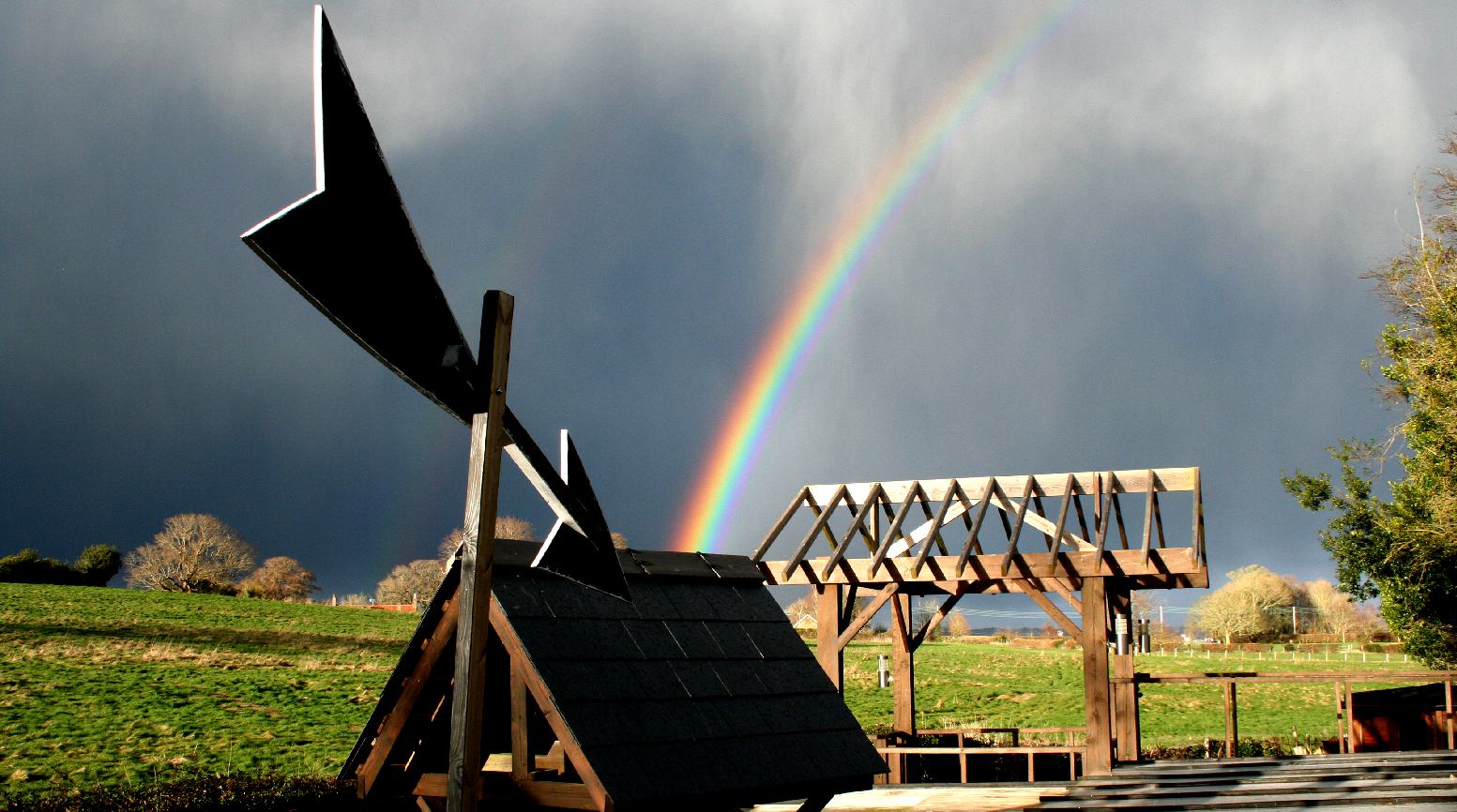 Rainbows are a sign from above given to Noah on leaving the Ark