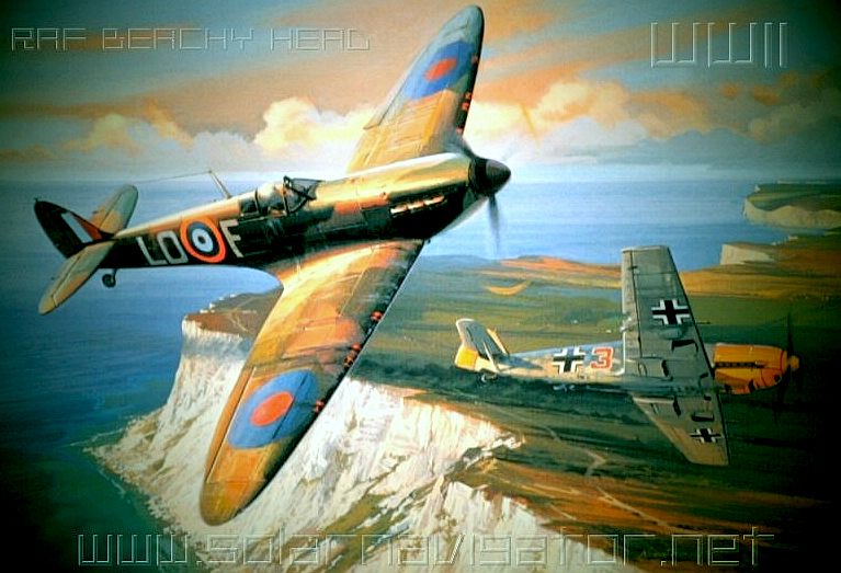 The Battle of Britain, Spitfire dog fight with Messerschmidt 109