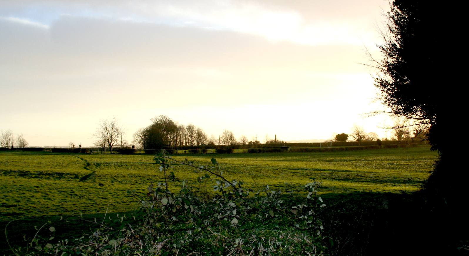 View across unspolied countryside to area of outstanding natural beauty