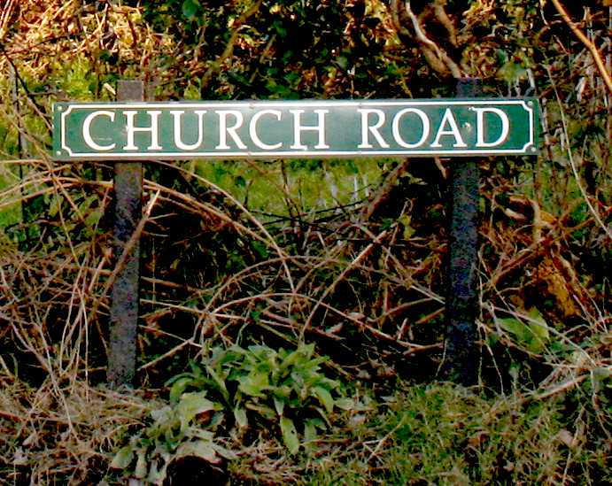 Church Road road sign East Sussex