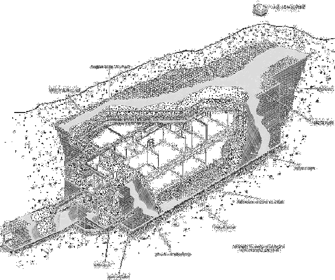 RAF Wartling cutway diagram of the underground bunker