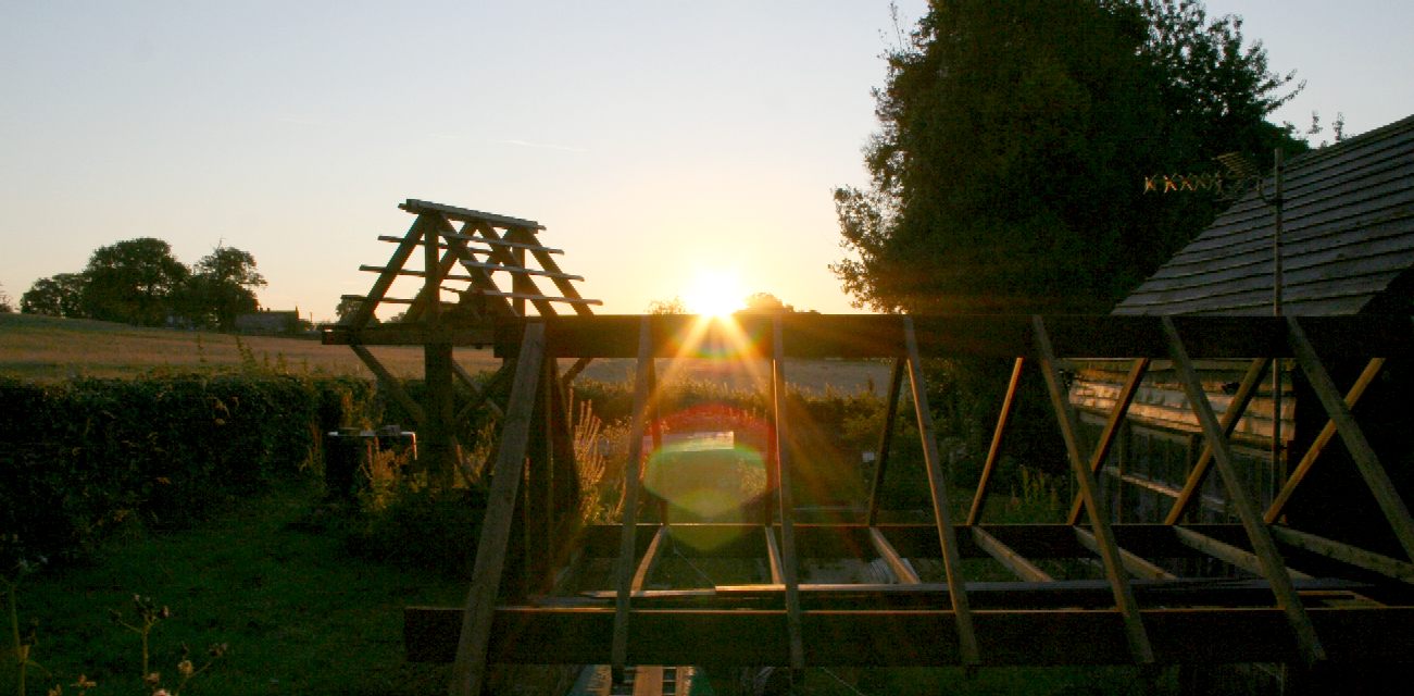 Sunrise over Herstmonceux Science Museum 2012 summer solstice