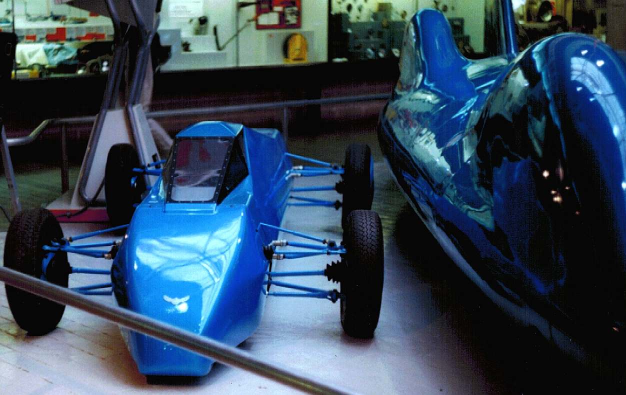 Bluebird Electric 1 on display at the National Motor Museum, Beaulieu