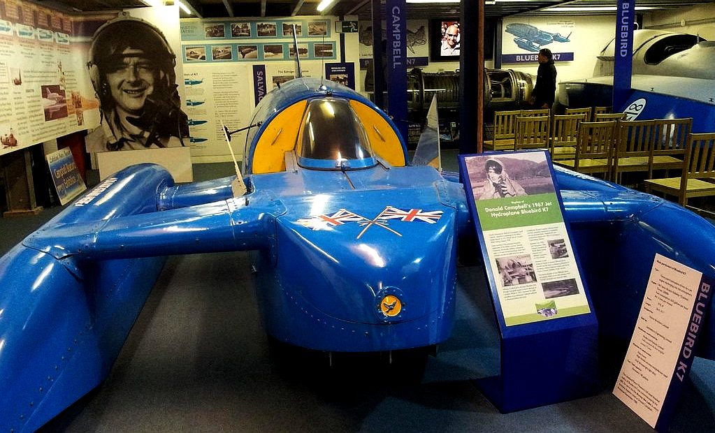 Lakeland Motor Museum, Backbarrow K7 Bluebird hydroplane replica
