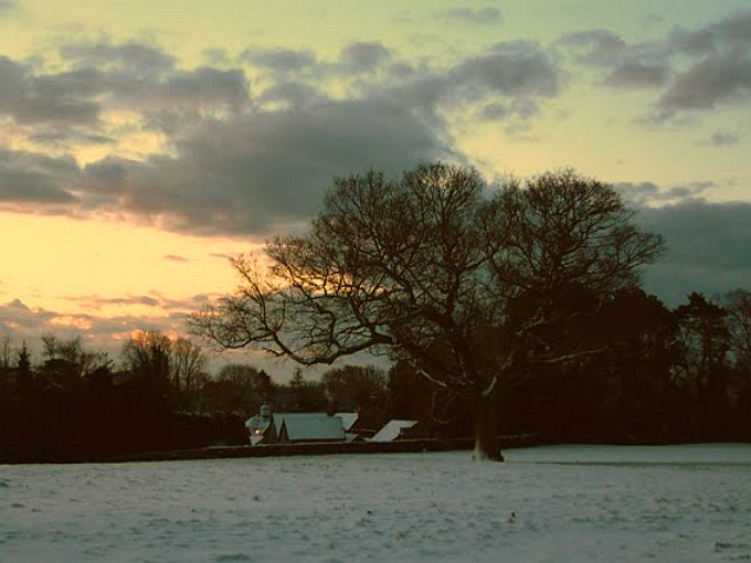 Lime Park, Herstmonceux historic views across the adjacent field using the public footpath