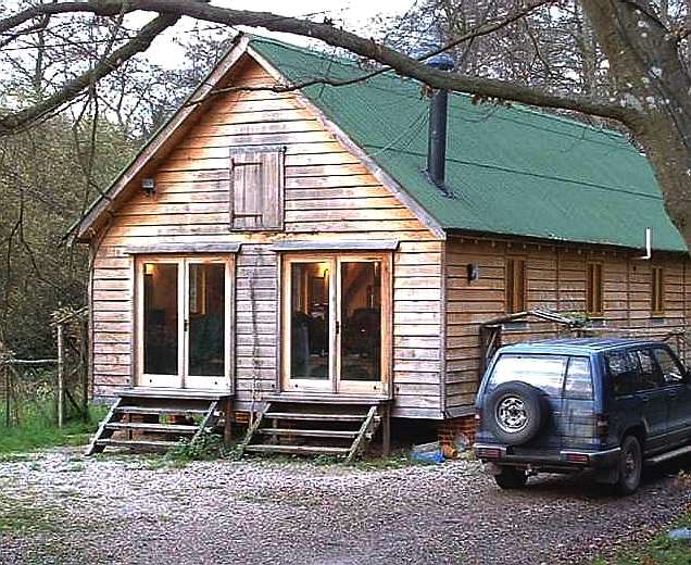 Affordable timber mobile home front right