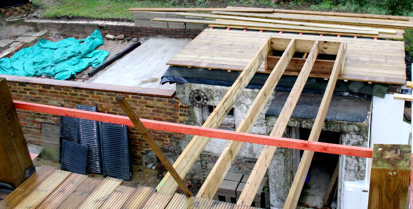 Second World War air  raid shelter in the ground of Herstmonceux Museum