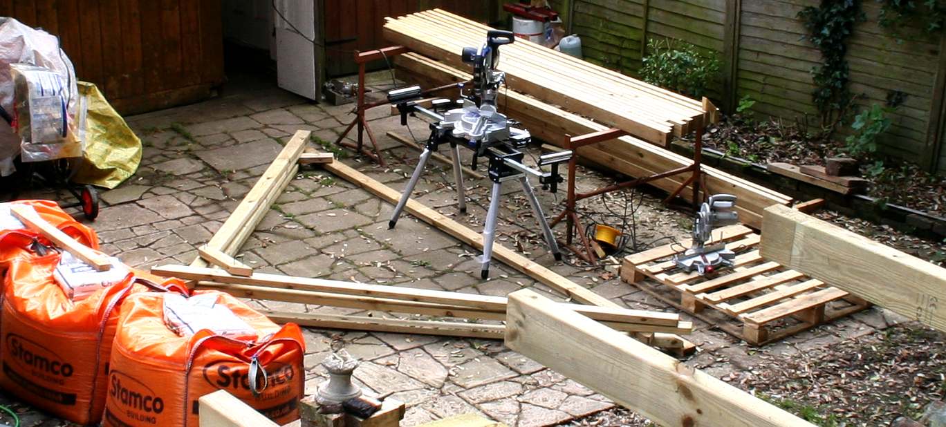 Wooden trusses for the Museum roof